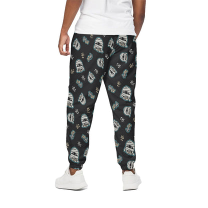 Cartoon Mummy Pattern Print Cotton Pants