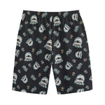 Cartoon Mummy Pattern Print Cotton Shorts