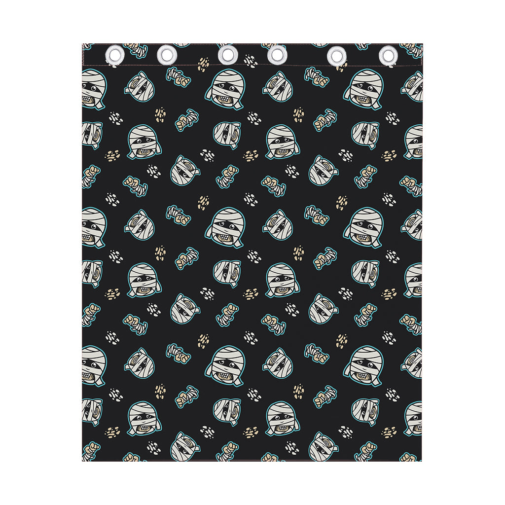 Cartoon Mummy Pattern Print Curtain