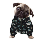 Cartoon Mummy Pattern Print Dog Zip Up Jacket