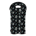 Cartoon Mummy Pattern Print Double Neoprene Wine Tote