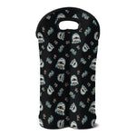 Cartoon Mummy Pattern Print Double Neoprene Wine Tote