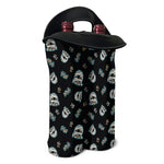 Cartoon Mummy Pattern Print Double Neoprene Wine Tote