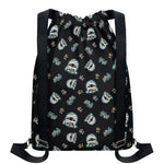 Cartoon Mummy Pattern Print Drawstring Backpack
