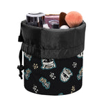 Cartoon Mummy Pattern Print Drawstring Makeup Bag