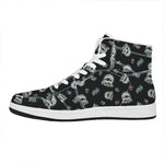 Cartoon Mummy Pattern Print High Top Leather Sneakers