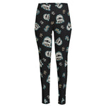 Cartoon Mummy Pattern Print High-Waisted Pocket Leggings