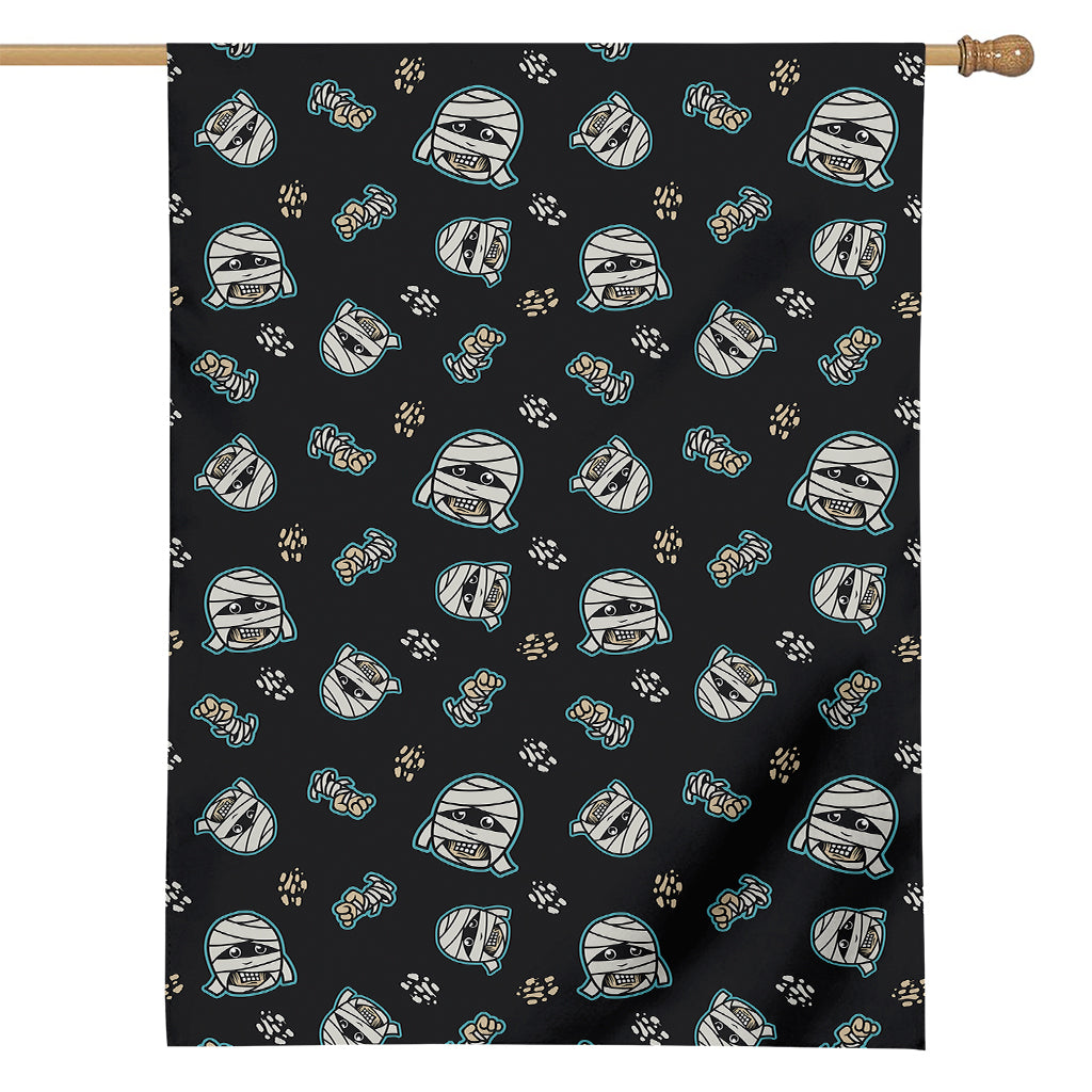 Cartoon Mummy Pattern Print House Flag
