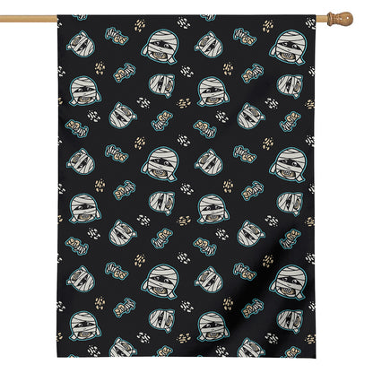 Cartoon Mummy Pattern Print House Flag