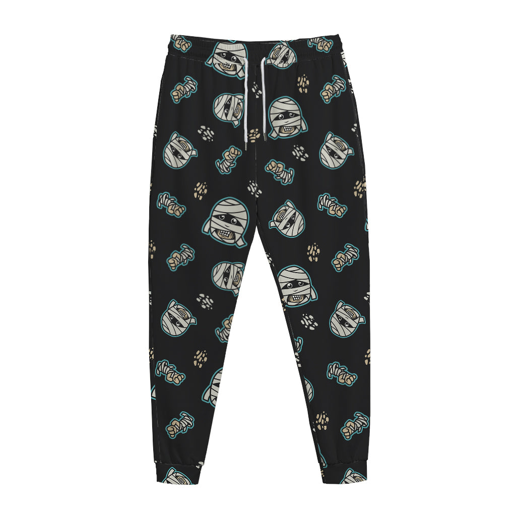 Cartoon Mummy Pattern Print Jogger Pants