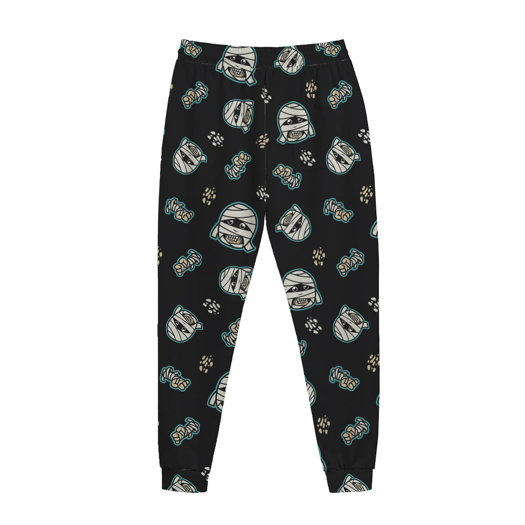 Cartoon Mummy Pattern Print Jogger Pants