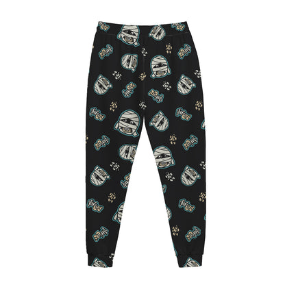 Cartoon Mummy Pattern Print Jogger Pants