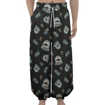 Cartoon Mummy Pattern Print Lantern Pants