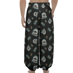 Cartoon Mummy Pattern Print Lantern Pants
