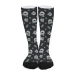 Cartoon Mummy Pattern Print Long Socks