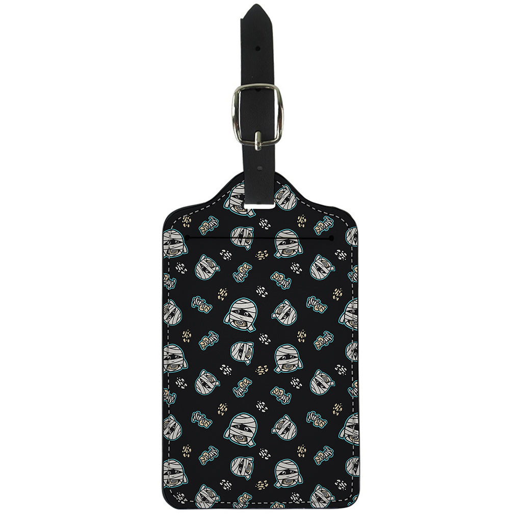 Cartoon Mummy Pattern Print Luggage Tag