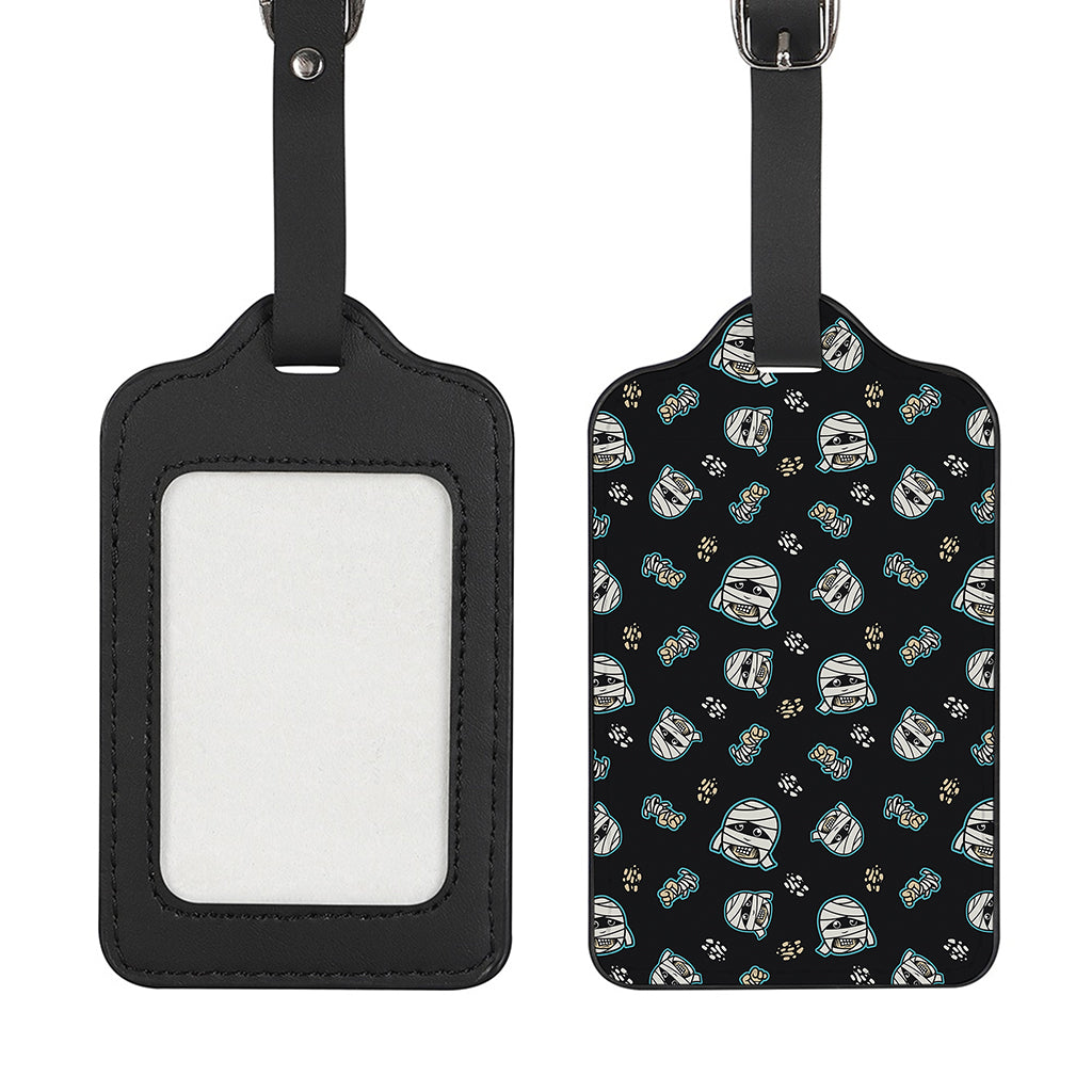 Cartoon Mummy Pattern Print Luggage Tag