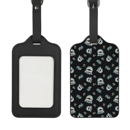 Cartoon Mummy Pattern Print Luggage Tag