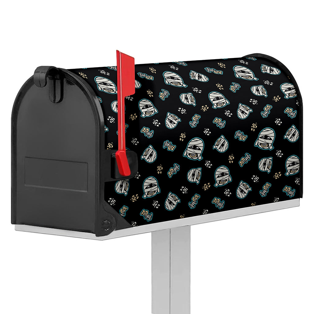 Cartoon Mummy Pattern Print Mailbox Cover