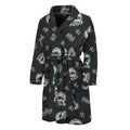 Cartoon Mummy Pattern Print Men's Bathrobe