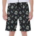 Cartoon Mummy Pattern Print Men's Beach Shorts