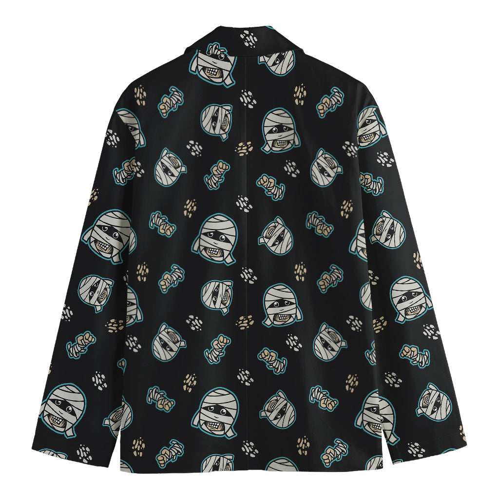 Cartoon Mummy Pattern Print Men's Blazer