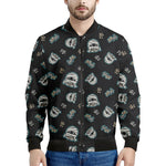 Cartoon Mummy Pattern Print Men's Bomber Jacket