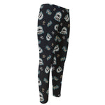 Cartoon Mummy Pattern Print Men's Compression Pants