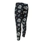 Cartoon Mummy Pattern Print Men's Compression Pants