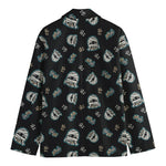 Cartoon Mummy Pattern Print Men's Cotton Blazer