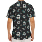 Cartoon Mummy Pattern Print Men's Deep V-Neck Shirt
