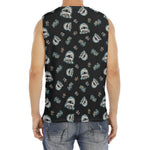 Cartoon Mummy Pattern Print Men's Fitness Tank Top