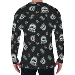 Cartoon Mummy Pattern Print Men's Long Sleeve T-Shirt