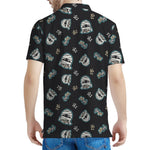 Cartoon Mummy Pattern Print Men's Polo Shirt