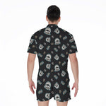 Cartoon Mummy Pattern Print Men's Rompers