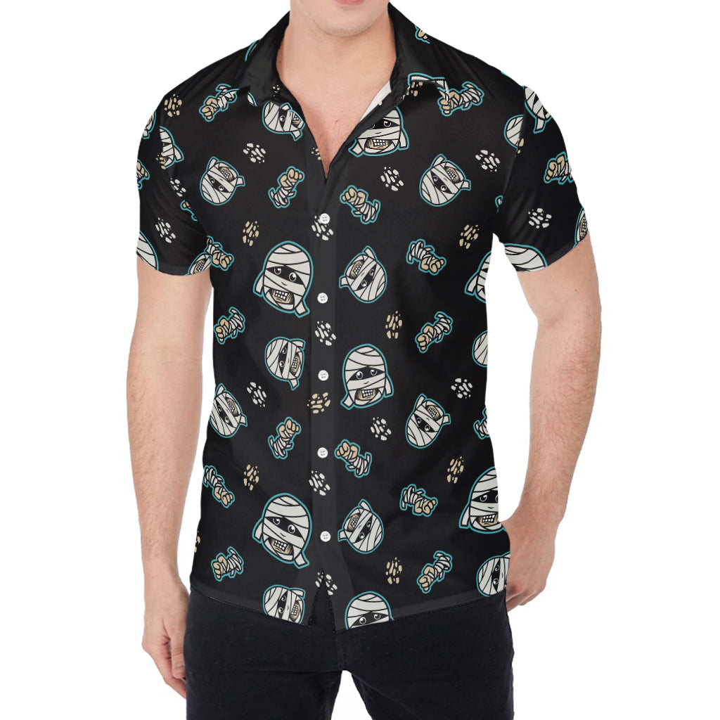Cartoon Mummy Pattern Print Men's Shirt