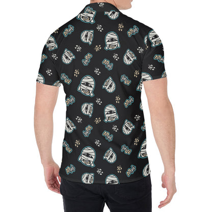 Cartoon Mummy Pattern Print Men's Shirt