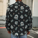 Cartoon Mummy Pattern Print Men's Shirt Jacket