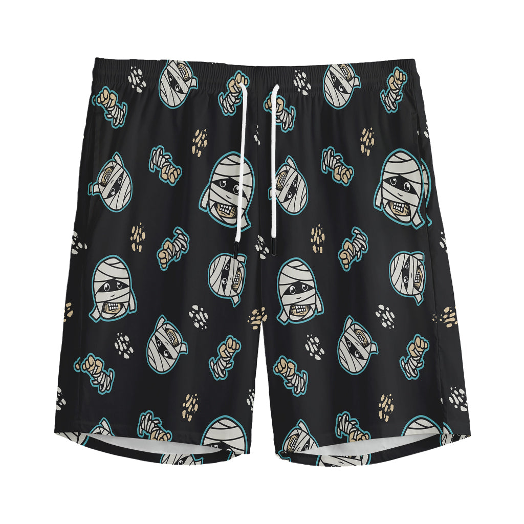 Cartoon Mummy Pattern Print Men's Sports Shorts