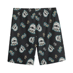 Cartoon Mummy Pattern Print Men's Sports Shorts