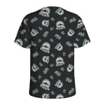 Cartoon Mummy Pattern Print Men's Sports T-Shirt