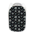 Cartoon Mummy Pattern Print Mesh Laundry Hamper
