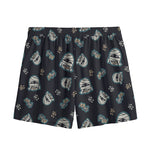 Cartoon Mummy Pattern Print Mesh Shorts