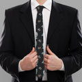 Cartoon Mummy Pattern Print Necktie