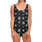 Cartoon Mummy Pattern Print One Piece Swimsuit