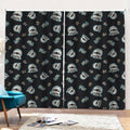 Cartoon Mummy Pattern Print Pencil Pleat Curtains