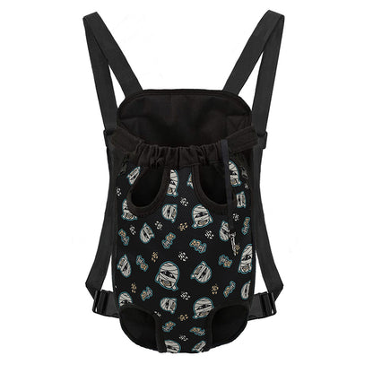 Cartoon Mummy Pattern Print Pet Carrier Backpack