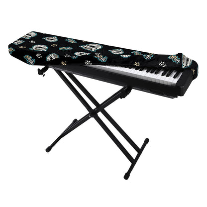 Cartoon Mummy Pattern Print Piano Keyboard Cover