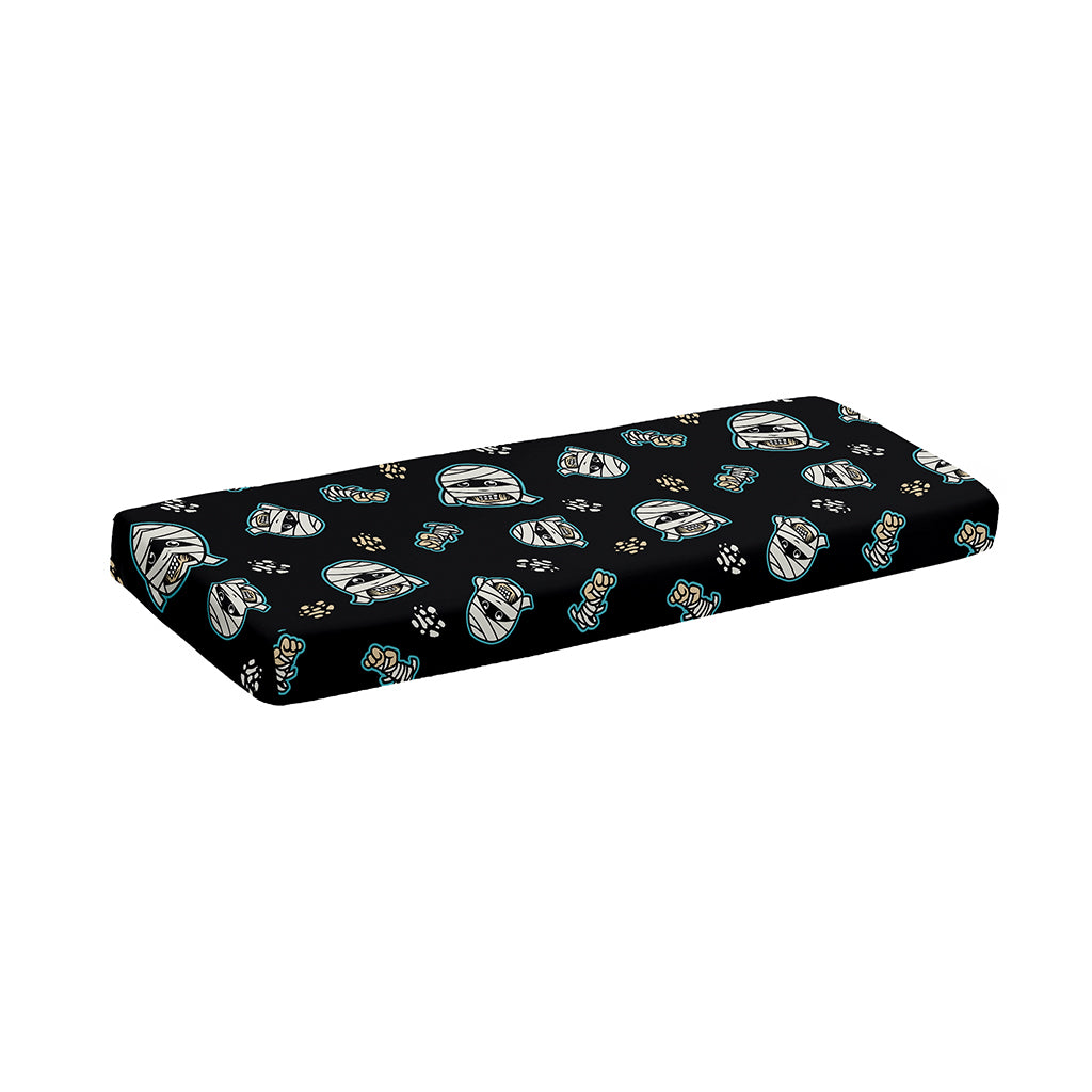 Cartoon Mummy Pattern Print Piano Keyboard Cover
