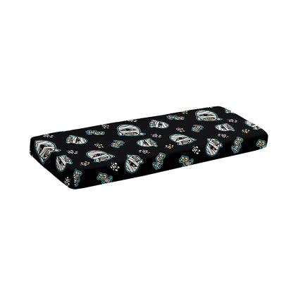 Cartoon Mummy Pattern Print Piano Keyboard Cover